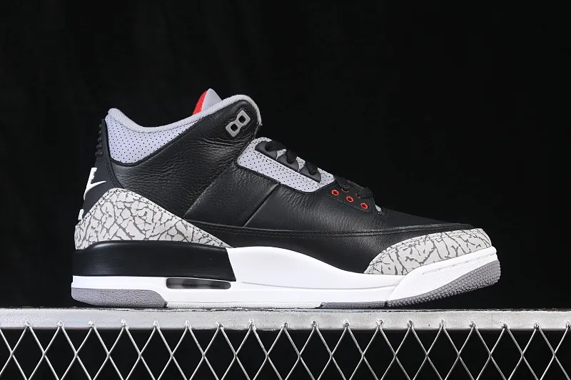 All categories Air Jordan Jordan series basketball shoes Air Jordan 3 LJR version Air Jordan 3 "Black Cement" AJ3 Jordan 3 first year black cement DN3707-010